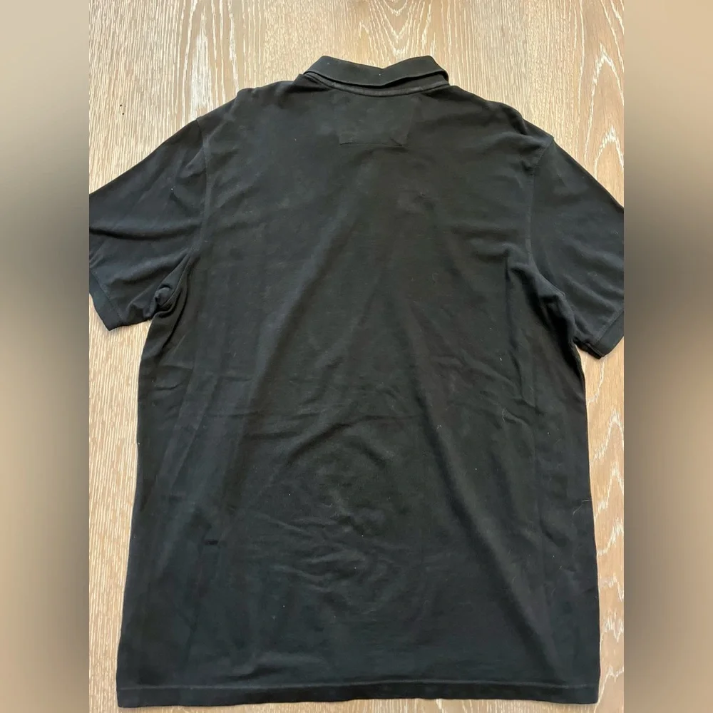 Banana republic men’s‎ all cotton pullover polo size XL black short sleeve nice
